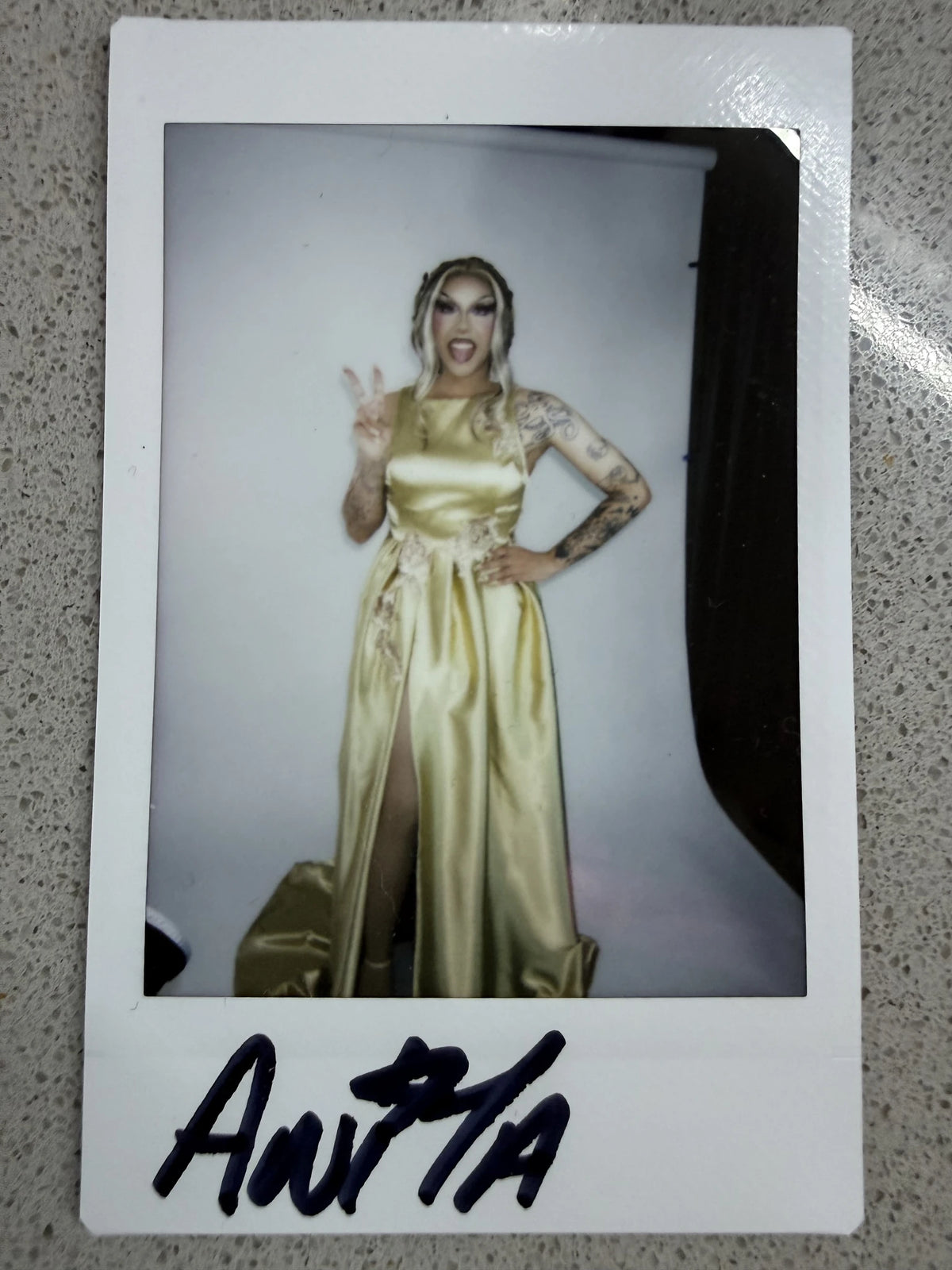 Design Challenge Signed Mini Polaroid