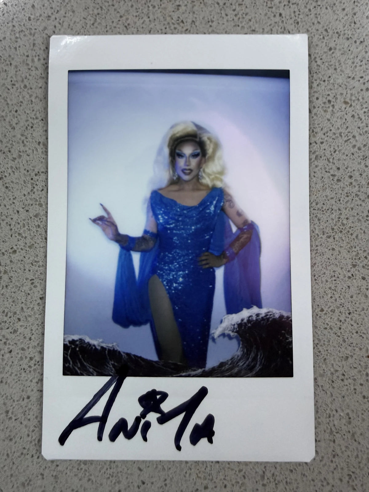 Booked and Blessed Signed Mini Polaroid